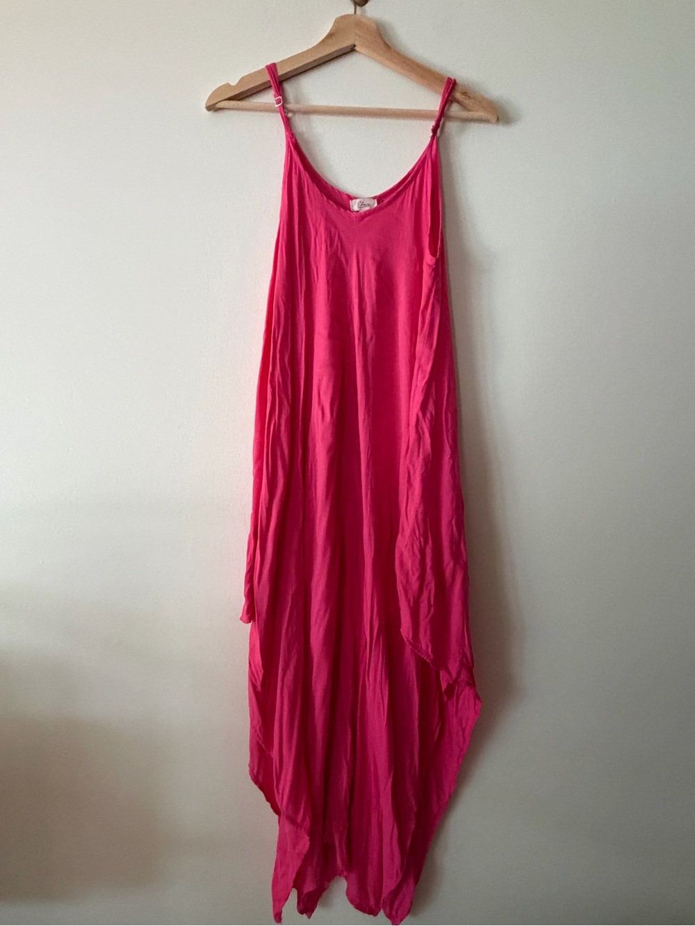Elan Flowy Women's Pink asymmetrical Slip Dress